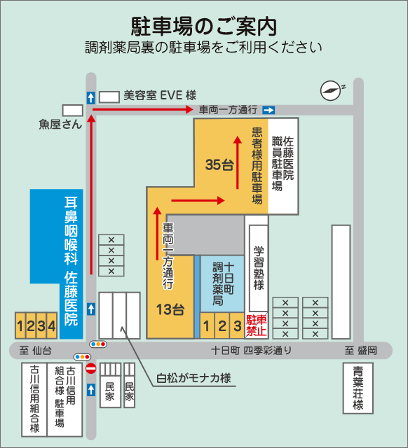 アクセスマップのイラスト